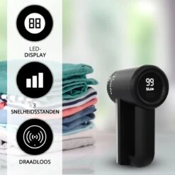 Vonia Pluizenverwijderaar - Pluizentondeuse - Elektrische Ontpluizer - Ontpiller - Draadloos - 2 Extra Opzetstukken- Zwart -Huishoud Verkoop 1200x1200 1097