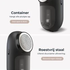 Attic Lux 2-in-1 Pluizenverwijderaar – Kledingborstel – Ontpluizer – Ontpiller – Draadloos – Elektrisch – Kleding/Meubels/Beddengoed - Zwart 13 Attic Lux 2-in-1 Pluizenverwijderaar – Kledingborstel – Ontpluizer – Ontpiller – Draadloos – Elektrisch – Kleding/Meubels/Beddengoed - Zwart -Huishoud Verkoop 1200x1200 1111