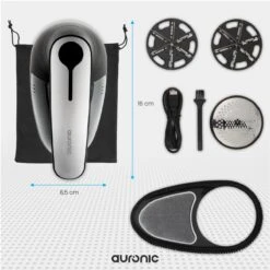 Auronic Elektrische Pluizenverwijderaar - Draadloos - 2 Extra Opzetstukken - Zwart -Huishoud Verkoop 1200x1200 1122