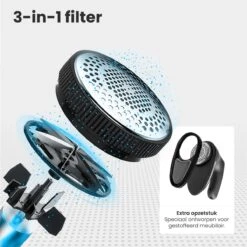 Auronic Elektrische Pluizenverwijderaar - Draadloos - 2 Extra Opzetstukken - Zwart -Huishoud Verkoop 1200x1200 1126
