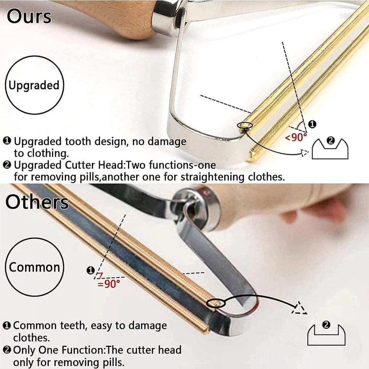 Arctic Fox® High Quality Echt Koper Pluizenverwijderaar - Ontpluizer -Draagbare Lint Remover - Verwijdert Pluisjes - Voor Tapijt - Wollen Kleding - Makkelijk Mee Te Nemen 7 Arctic Fox® High Quality Echt Koper Pluizenverwijderaar - Ontpluizer -Draagbare Lint Remover - Verwijdert Pluisjes - Voor Tapijt - Wollen Kleding - Makkelijk Mee Te Nemen - Afbeelding 5