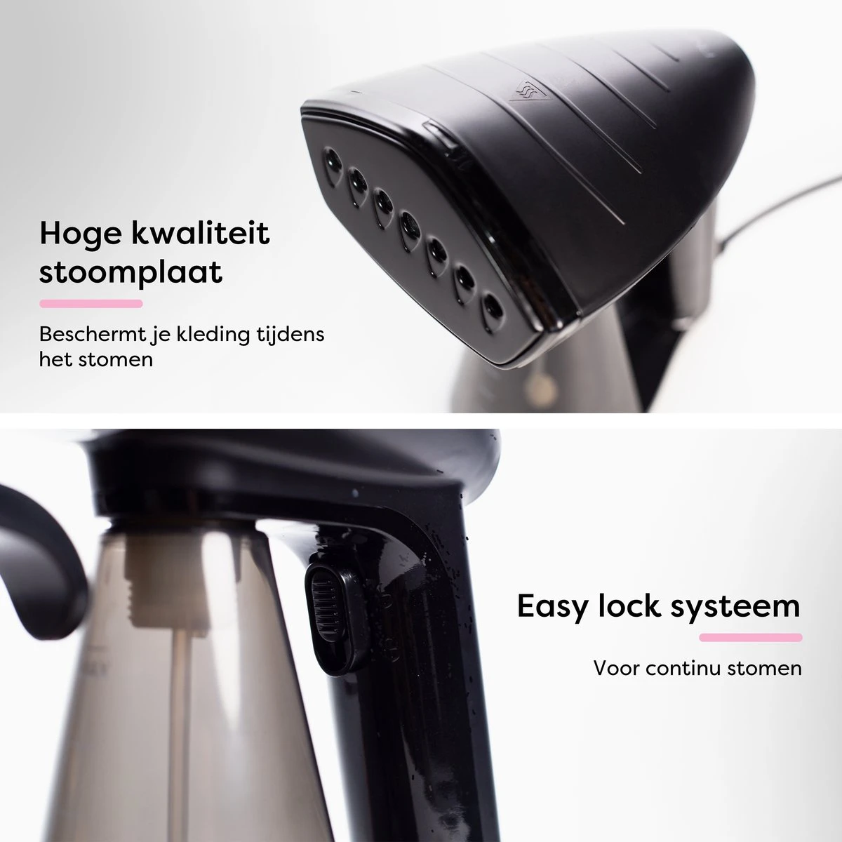 Fineza Kledingstomer – Handstomer – Stoomreiniger – Stoomapparaat Kleding - Stomer Kleding – Incl. Opzetborstel - Zwart 7 Fineza Kledingstomer – Handstomer – Stoomreiniger – Stoomapparaat Kleding - Stomer Kleding – Incl. Opzetborstel - Zwart - Afbeelding 5