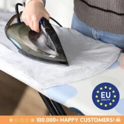 Laundryspecialist 3 Laagse COMFORT Strijkplankhoes - Optimaal Strijkcomfort En Stoomdoorlatend - Maat L/XL Voor Een Breedte Van 39 Tot 53 Cm En Een Lengte Van 120 Tot 141 Cm -Huishoud Verkoop 1200x1200 1181