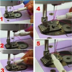 Buttonz® - Naaimachine Draaddoorhaler Wit - Draad Rijger - Naalddoorsteker - Draaddoorsteker - Naaldbedrader Handig Draad Door Naald Hulp Tool Naaldinrijger -Huishoud Verkoop 1200x1200 1215