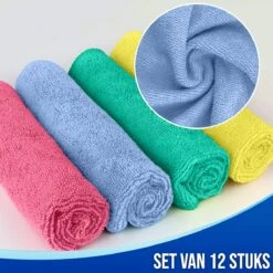Nince Microvezeldoekjes - Set Van 12 - Schoonmaakdoekjes 30x30 - Reinigingsdoekjes - Vaatdoekjes 14 Nince Microvezeldoekjes - Set Van 12 - Schoonmaakdoekjes 30x30 - Reinigingsdoekjes - Vaatdoekjes -Huishoud Verkoop 1200x1200 1234