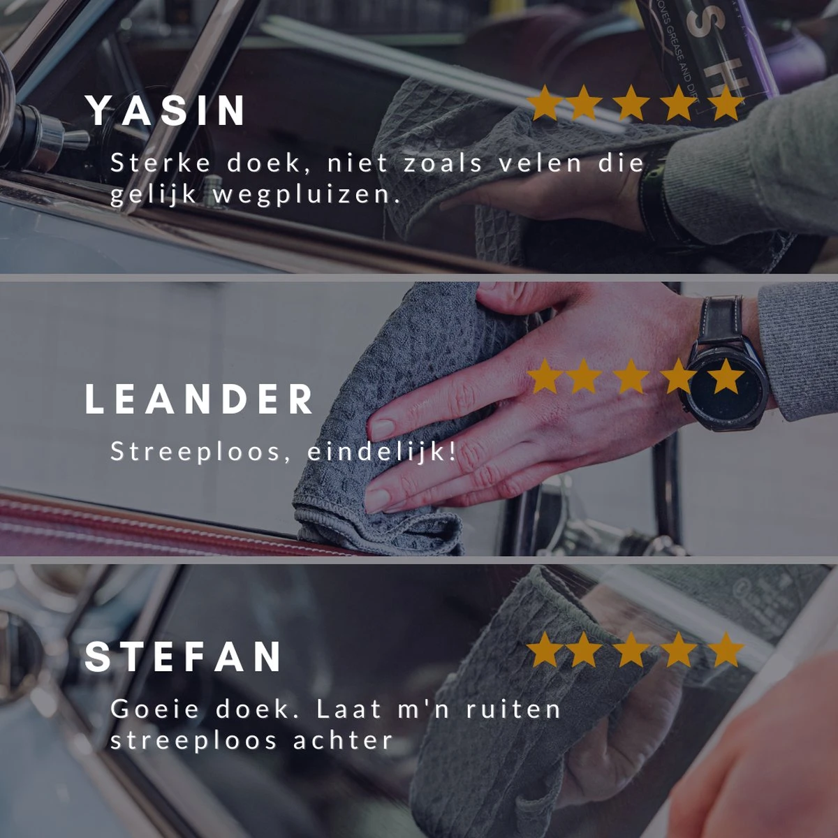 RUSH Glasdoek - Poleerdoek - Glasreiniger - Microvezeldoek - Ruitenreiniger - 40 X 40 Cm 8 RUSH Glasdoek - Poleerdoek - Glasreiniger - Microvezeldoek - Ruitenreiniger - 40 X 40 Cm - Afbeelding 6