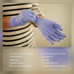 IVROU® Nitril Handschoenen - 100 Stuks Wegwerp Handschoenen - Poeder Vrij, Latex Vrij - Maat: M - Violet Blauw -Huishoud Verkoop 1200x1200 1274