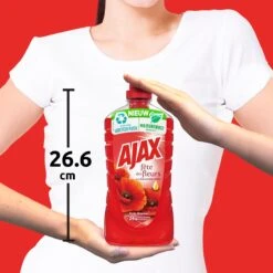 Ajax® Ajax Allesreiniger Fête Des Fleur Rode Bloem 8 X 1L - Voordeelverpakking -Huishoud Verkoop 1200x1200 1433