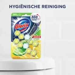 Glorix Power 5 Toiletblokken - Citroen - 7 X 2 Stuks - Voordeelverpakking -Huishoud Verkoop 1200x1200 1541