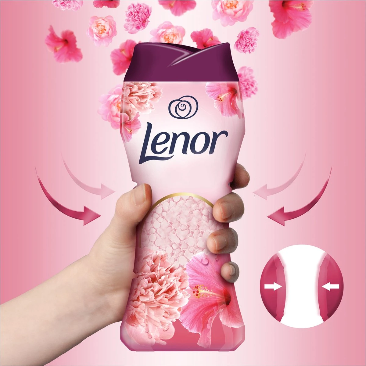 Lenor Pioenroos En Hibiscus Parels - In-Wash Geurbooster - Voordeelverpakking 6 X 15 Wasbeurten 7 Lenor Pioenroos En Hibiscus Parels - In-Wash Geurbooster - Voordeelverpakking 6 X 15 Wasbeurten - Afbeelding 5