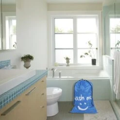 Wonair - Waszakken Voor Wasgoed - 60x90cm - Hemelsblauw - Met Trekkoord -Huishoud Verkoop 1200x1200 286