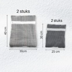 Orange85 Waszak - 4-Delige Set - Lingerie - Bh - Kleding - Met Ritssluiting - Waszakje - Groot - Klein - Wasgoed - Wasmachine - Wasnet - Polyester - Laundry Bag -Huishoud Verkoop 1200x1200 297