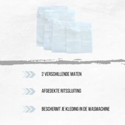 Orange85 Waszak - 4-Delige Set - Lingerie - Bh - Kleding - Met Ritssluiting - Waszakje - Groot - Klein - Wasgoed - Wasmachine - Wasnet - Polyester - Laundry Bag -Huishoud Verkoop 1200x1200 299