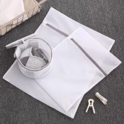 Merkloos Waszak 4 Delig - 1x Groot (50x60 Cm) - 1x Middel ( 40x50cm) - 1x Normaal (30x40cm) - 1x BH (17x15cm) -Huishoud Verkoop 1200x1200 304