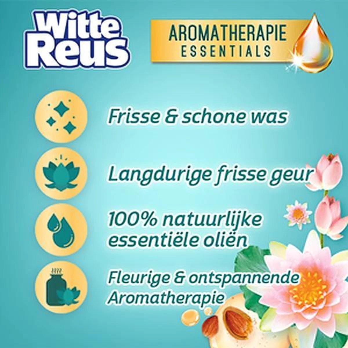 Frisse Reus Power Caps Lotus Amandel Wascapsules - Wasmiddel Capsules - Voordeelverpakking - 8 X 14 Wasbeurten 12 Frisse Reus Power Caps Lotus Amandel Wascapsules - Wasmiddel Capsules - Voordeelverpakking - 8 X 14 Wasbeurten - Afbeelding 10