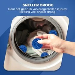 Roegaarden Drogerballen - Wasbollen - 6 Stuks - Siliconen - Sneller Droog - Anti-kreuk -Huishoud Verkoop 1200x1200 364