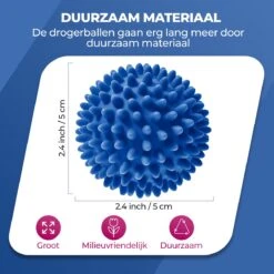 Roegaarden Drogerballen - Wasbollen - 6 Stuks - Siliconen - Sneller Droog - Anti-kreuk -Huishoud Verkoop 1200x1200 365