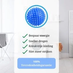 Wasdroger Ballen - Wasbol - Droogballen - Wasbal - Wasballen - Drogerballen - Wasballen Voor Wasmachine - 4 Stuks -Huishoud Verkoop 1200x1200 391