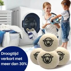 Drogerballen 6 Stuks - Wasbol - Droogballen - Herbruikbare Wasbollen - Wasverzachter - Wasdrogerballen - Doseerbol -Huishoud Verkoop 1200x1200 400