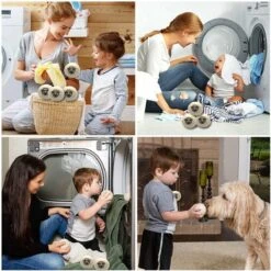 Drogerballen 6 Stuks - Wasbol - Droogballen - Herbruikbare Wasbollen - Wasverzachter - Wasdrogerballen - Doseerbol -Huishoud Verkoop 1200x1200 401