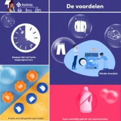 Salivio Laundryballs - 8x Wasbol Set - Huisdieren Haar Verwijderen - Wasbollen - Drogerballen - Energiebesparend - Wasverzachter - Milieuvriendelijk Wassen -Huishoud Verkoop 1200x1200 405