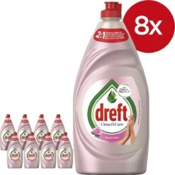 Dreft Clean & Care Rose & Satin Afwasmiddel - 8x780ml - Voordeelverpakking -Huishoud Verkoop 1200x1200 453