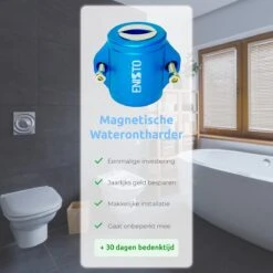ENISTO® Magnetische Waterontharder Small – Waterontharder Magneet – Douchefilter – Waterontkalker – Waterverzachter – Antikalk – Blauw – RVS 13 ENISTO® Magnetische Waterontharder Small – Waterontharder Magneet – Douchefilter – Waterontkalker – Waterverzachter – Antikalk – Blauw – RVS -Huishoud Verkoop 1200x1200 497