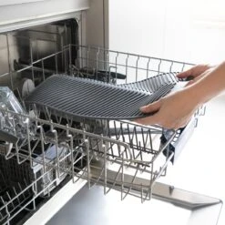 Navaris Siliconen Droogmat Met Afvoer - Aanrecht Droogmat Voor Afwas, Borden, Bestek, Glazen - Grijs -Huishoud Verkoop 1200x1200 666