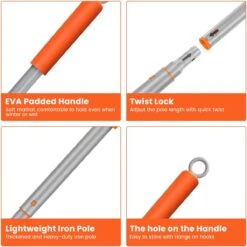 Merkloos Badkamer Reinigingsborstel - Badkamerschrobborstel - Reinigingsborstel - Met Afneembare Telescopische Handgreep En 180° Verstelbare Gezamenlijke Reinigingsborstel - Lange Steel 107 Cm -Huishoud Verkoop 1200x1200 695