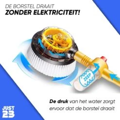 JUST23 Telescopische Autowasborstel – Schrobber Met Steel – Velgenborstel - Autowasset Met Zeep - Roterende Schoonmaakborstel - Multifunctionele Wasborstel -Huishoud Verkoop 1200x1200 728