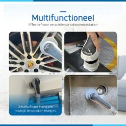 Qualitics Elektrische Schoonmaakborstel - Roterende Polijstmachine - Schrobborstel - Poetsmachine - Vloerreiniger Met 10 Opzetstukken -Huishoud Verkoop 1200x1200 794