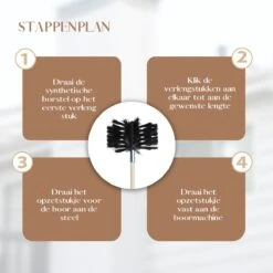 Waay Lifestyle Schoorsteenveegset - Schoorsteenborstel 6 Meter - Schoorsteenreiniger - Schrobborstels - Schoorsteenveger - Flexibele Steel - Geschikt Voor Boormachine - Wit -Huishoud Verkoop 1200x1200 827