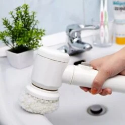 Apeiron Elektrische Schoonmaakborstel - Poetsmachine - Poliermachine - Schrobborstel - Handborstel - Werkborstel - Schrobber - Boorborstel - Wasborstel - Schoonmaakmiddelen - Reinigingsborstel - 3 Opzetstukken -Huishoud Verkoop 1200x1200 832