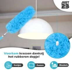 JUST23 Plumeau Uitschuifbaar Met Telescoopsteel – 60 Tot 140 Cm – Ragebol – Stoffer – Duster - Blauw - Incl. Microfiber Doek 12 JUST23 Plumeau Uitschuifbaar Met Telescoopsteel – 60 Tot 140 Cm – Ragebol – Stoffer – Duster - Blauw - Incl. Microfiber Doek -Huishoud Verkoop 1200x1200 847