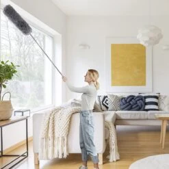 ForDig Telescopische Plumeau Microvezel - Duster Met Telescoopsteel Uitschuifbaar Tot 250 Cm - Wasbaar - 360 Graden Draaibaar -Huishoud Verkoop 1200x1200 855