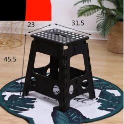 Merkloos Verdikt Kunststof Klapkruk-draagbaar-opvouwbare Kruk-Met Antislip Oppervlak Zwart 29x22cmx45cm -Huishoud Verkoop 1200x1200 885