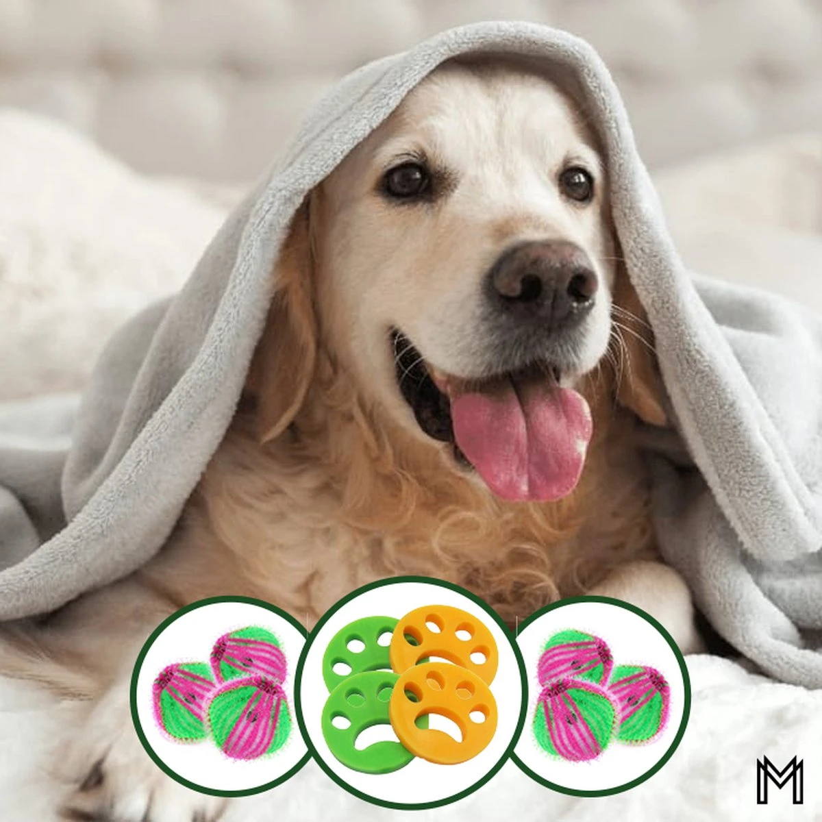 MENSMUNDI® Haarverwijderaar Voor Huisdieren - Haarverwijderaar Kleding - Haarverwijderaar Wasmachine - 4 Stuks - 6 Gratis Anti-haar Balletjes 5 MENSMUNDI® Haarverwijderaar Voor Huisdieren - Haarverwijderaar Kleding - Haarverwijderaar Wasmachine - 4 Stuks - 6 Gratis Anti-haar Balletjes - Afbeelding 3