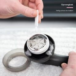 Fineza Pluizenverwijderaar – Electrisch – Ontpluizer – Ontpiller – Draadloos – Zwart/Antraciet -Huishoud Verkoop 1200x1200 998