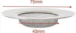 JvB - Gootsteen Zeef 2 Stuks RVS Buitenmaat 7.5 Cm Binnenmaat 4,3 Cm - Zeef - Gootsteen - Haar Opvanger Haar Vanger - Vuil Tegenhouden -Huishoud Verkoop 1200x519 1
