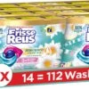 Frisse Reus Power Caps Lotus Amandel Wascapsules - Wasmiddel Capsules - Voordeelverpakking - 8 X 14 Wasbeurten -Huishoud Verkoop 1200x519