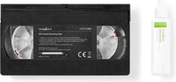 Nedis VHS-Reinigingscassette - 20 Ml - VHS-Koppen - Zwart -Huishoud Verkoop 1200x560
