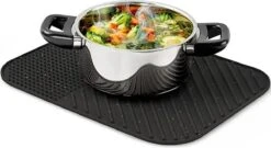 Merkloos Afdruipmat Met GRATIS Afwasborstel - Droogmat - Afdruipmat Siliconen - BPA Vrij - Afdruipmat Voor Afwas - Zwart -Huishoud Verkoop 1200x655