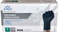 Intco Nitril Handschoenen - Latex Vrij - Zwart - 100 Stuks - Maat Small 13 Intco Nitril Handschoenen - Latex Vrij - Zwart - 100 Stuks - Maat Small -Huishoud Verkoop 1200x660 3