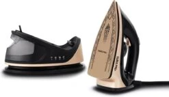 Swiss Pro+ -Stoomstrijkijzer Met Stoomgenerator - Iron - Keramische Zoolplaat - 2700W - Black/Gold - PefectCare Performer -Huishoud Verkoop 1200x690