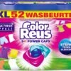 6x Witte Reus Power Caps Wasmiddelcapsules Color Reus 52 Stuks -Huishoud Verkoop 1200x704