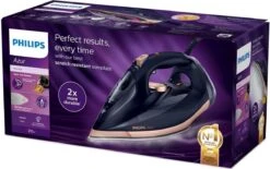 Philips Azur GC4909/60 - Stoomstrijkijzer - Donkerblauw/Rosé -Huishoud Verkoop 1200x752 1