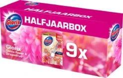 Glorix Aroma Lux Dahlia Flower & Dragonfruit - 9 Toiletblokken - Halfjaarbox - Voordeelverpakking -Huishoud Verkoop 1200x761 2