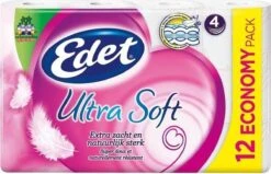 Edet Toiletpapier Ultra Soft 4 Laags 12 Rollen -Huishoud Verkoop 1200x772 1