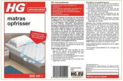 HG Matrasopfrisser - 500ml - Maskeert Niet, Maar Neemt De Bron Weg - Geeft Snel Een Fris Matras -Huishoud Verkoop 1200x790 1