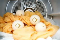 LuxerLiving Wasbol Set Van 6 - Droogt Tot 30% Sneller - Wasverzachter - Droger Ballen - Dryer Balls - Ecologisch - 100% Wol -Huishoud Verkoop 1200x800 10